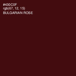 #430C0F - Bulgarian Rose Color Image